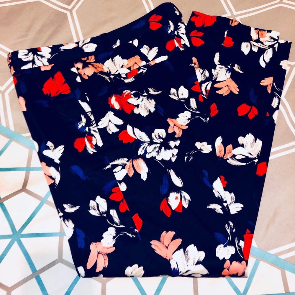 Banana Republic Reegan Floral Dress Pants